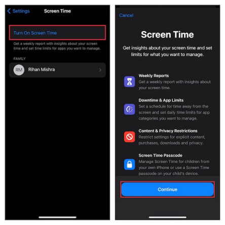 turn off screen time to fix apple id sign out is not available due to restrictions