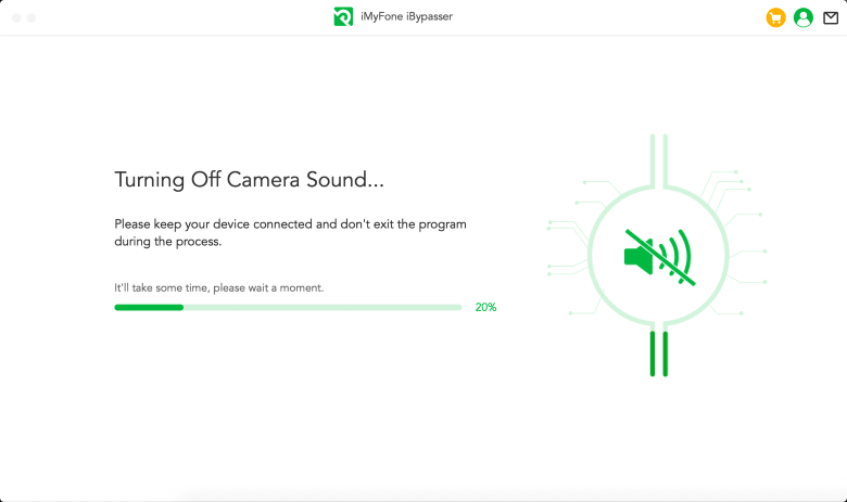 turning off camera sound