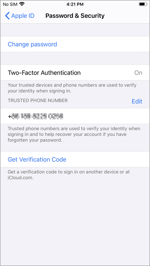 how to change passcode on iphone 11/12/13 via two-factor authentication