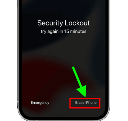 how to remove lock screen on iphone via erase iphone