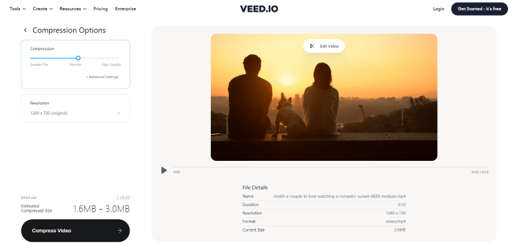 veed video compressor