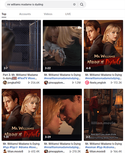 Watch Mr. Williams Madame is Dying full movie on tiktok