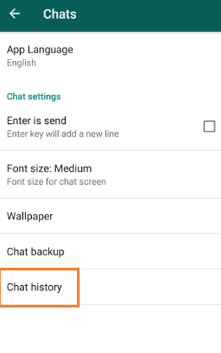 whatsapp chat history