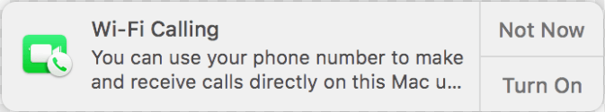 Wi-Fi calling notification keeps popping up